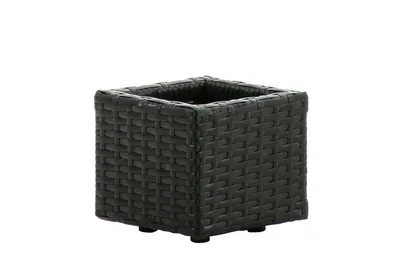 Produktbild von CLP Polyrattan Blumenkübel Laura S,schwarz