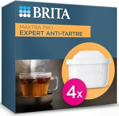 Image de Cartouche filtrante BRITA MAXTRA PRO Expert Anti Tartre, Pack de 4, Jusqu'à 600L d'eau filtrée