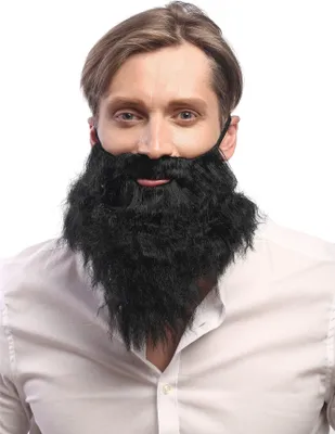 Produktbild von WIG ME UP Bart Vollbart Schwarz Räuber Prophet Hipster 9537B-P103