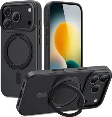 Image de Étui Tech-Protect MagRing MagSafe pour iPhone 17 Pro - Noir mat
