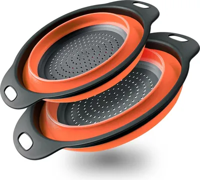 Produktbild von Silikon-Siebset, 2-teilig, für Küche und Camping
