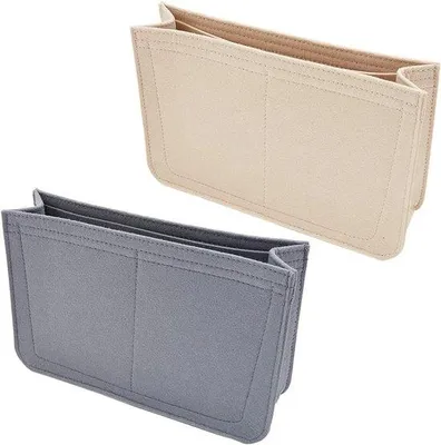 Produktbild von Famanu Organizer für Handtaschen – Multifunktionale Filz-Einlage in Khaki