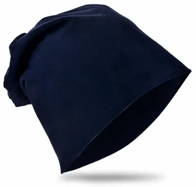 Produktbild von Kinder Beanie Unifarbe Schwarzblau XL