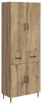 Image de vidaXL, ensemble de deux armoires, bois imitation chêne artisanal