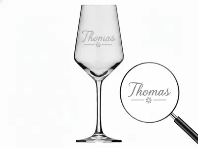 Produktbild von Valhalla Weinglas Gravur Thomas 1 Stück 350ml spülmaschinenfest