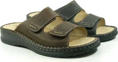 Produktbild von Rohde 5880 Augsburg Schuhe Herren Hausschuhe Pantoletten Leder , Größe:39 EU, Farbe:Braun