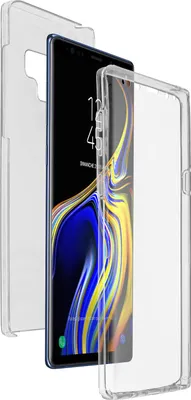 Produktbild von Avizar, 360° Rundum-Schutzhülle (Vorder- und Rückseite) für Samsung Galaxy Note 9, Transparent