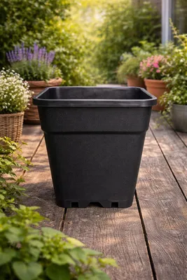 Produktbild von Topf 11 Liter viereckig - 24 x 24 x 28,3 cm Pflanztopf Blumentopf Pflanzkübel
