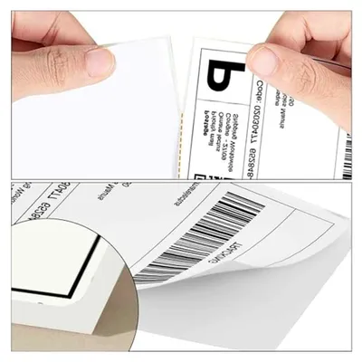 Produktbild von Blatt Versandaufkleber DHL Etiketten 4" x 6" (102mm×152 mm), Thermopapier Versandetiketten für Labeldrucker Wasserfester Etiketten Papier, BPA/BPS-frei Selbstklebend Versandetiketten