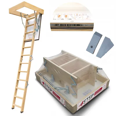 Zdjęcie produktu dla Schody strychowe 4Step Izolowane schody strychowe GREENLINE 90x70 cm 35 mm 1,05 W/m2K