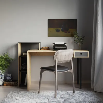 Obrázek produktu pro Psací stůl Loyd - dub+antracit