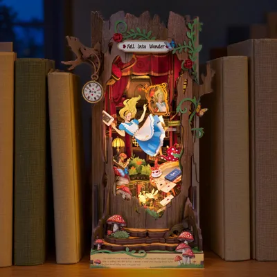 Imagen del producto de ROBOTIME TGB12, Soporte para libros para modelistas, Ideal para niños/niñas, a partir de 14 años, Para adolescentes, Multicolor, Madera