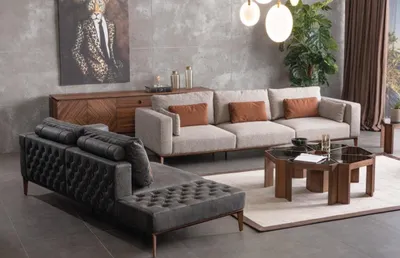 Zdjęcie produktu dla Zestaw sof Wohnzimmer Sofagarnitur 4+3 JVmoebel
