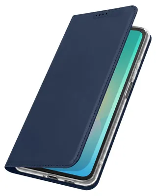 Immagine prodotto di Custodia Dux Ducis, modello Skin Pro, per la serie Galaxy A27, con portacarte e funzione stand, colore blu notte