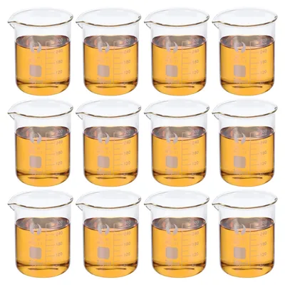 Productafbeelding van Solidchoice - Set van 12 Gegradueerde Maatbekers van Borosilicaatglas