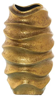 Produktbild von Tischvase aus Keramik in Gold, 22 x 34 cm