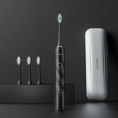 Produktbild von Elektrische Zahnbürste für Erwachsene,Schallzahnbürste mit Magnet-Schwebemotor, Smart-Ladung, 5 Modi, IPX7 wasserdicht