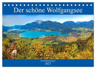 Produktbild von Der schöne Wolfgangsee im Salzkammergut (Tischkalender 2027 DIN A5 quer), CALVENDO Monatskalender