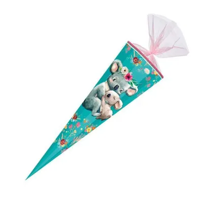 Produktbild von Nestler Schultüte Koalafamilie 12eckig 85cm