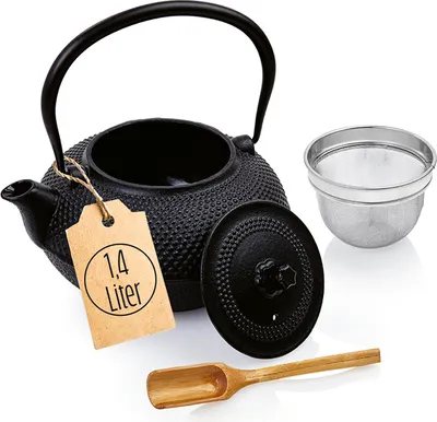 Produktbild von LUMALAND Geschirr-Set Asia Hobnail Design - 3-tlg. -Gusseisen