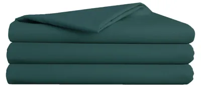 Produktbild von Bettlaken - Spannbettlaken - Baumwolle - Dunkelgrün - 140g/m2 - 160x200 cm - Hochwertiges