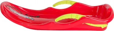 Image de Luge en plastique "Race S" avec freins - Luge rouge pour enfants