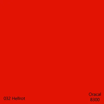 Produktbild von DIN A4 Oracal 8300 Transparent Cal – 32 Farben, Plotterfolie für Glas & Fenster, DIY Folie 1 Stk. 032Hellrot