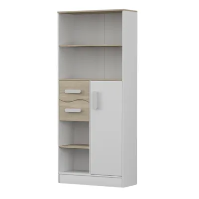 Produktbild von Regal Kinderregal Bücherregal 80cm Weiß/Weiß mit weiße Griffe Markus 05