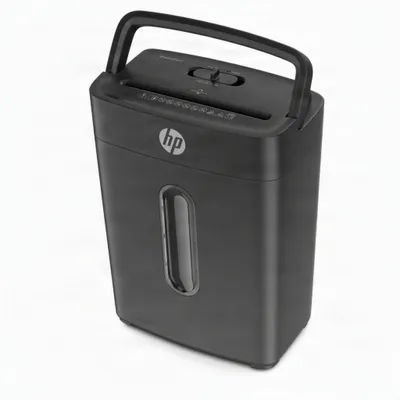 Produktbild von HP One Shred 6CC, Partikelschnitt-Zerkleinerung, 5 x 14 mm, 14 l, 68 dB, 160 mm/min, 6 Blätter, KI-generiertes Bild