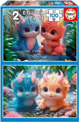 Produktbild von EDUCA Puzzle Sü ß es Puzzle 2x100 dlks
