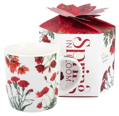 Obrázok produktu pre Porcelánový hrnek Red Flowers