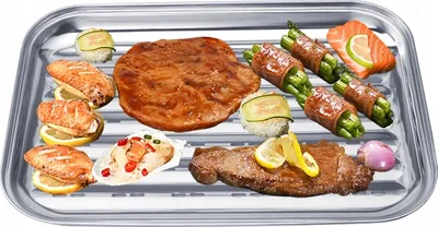 Image de Barquette réutilisable en acier de 4 mm d'épaisseur Barquette BBQ
