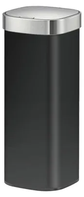 Image de EKO - Loft Touch Top Poubelle 40 litres - Stainless Steel Plastic - Noir