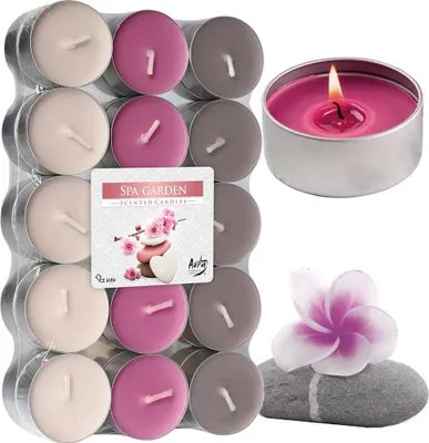 Produktbild von Duftende Teelichter 30er Set SPA Garten Duft Duftkerzen Teelicht Duftteelichter