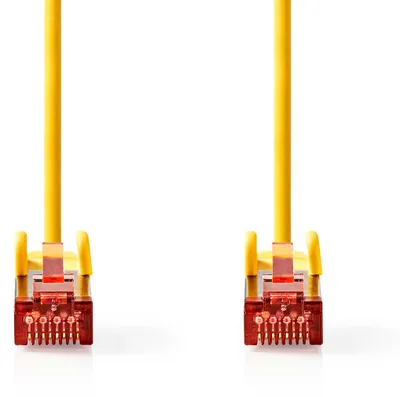 Produktbild von Nedis CAT6-Netzwerkkabel - RJ45 Stecker - RJ45 Stecker - S/FTP - 1.00 m - Rund - LSZH - Gelb - Label