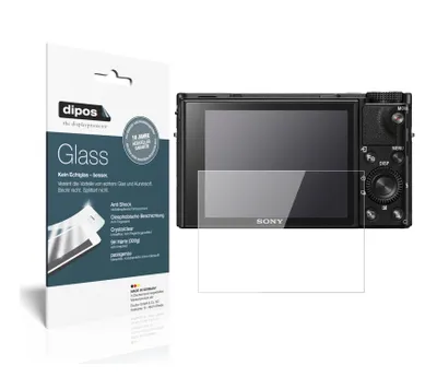Produktbild von 2x Schutzfolie für Sony Cyber-Shot DSC-RX100 - Anti-Shock 9H Folie dipos Glass Kunststoffglas