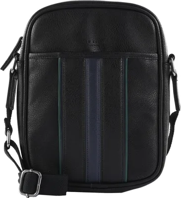 Image de Ted Baker sac à épaule bandoulière Keiigan StripePolyuréthaneFlight Bag Black noir