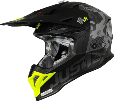 Produktbild von Just1 J39 Kinetic Motocross Helm, grau/schwarz, XS (53/54)