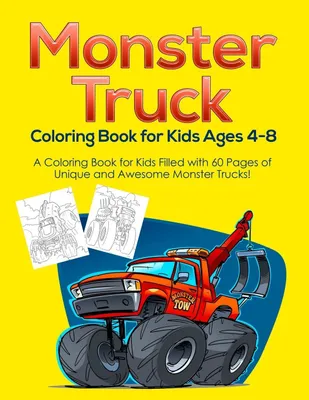 Produktbild von Monster Truck Coloring Book for Kids Ages 4-8