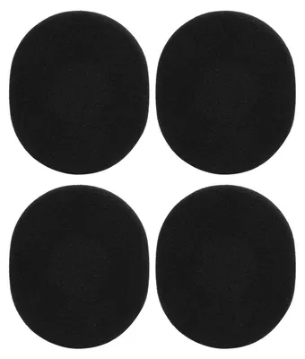 Produktbild von 2 Paar Headset-Ohrpolster, Ersatz-Kopfhörer-Abdeckungspolster für Logitech H800, Schwarz