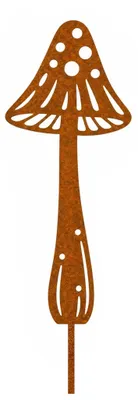 Productafbeelding van Paddenstoelen roest tuinsteker metaal decoratieve herfst tuindecoratie