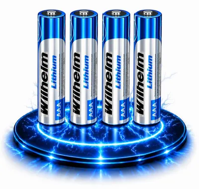 Produktbild von 4 Wilhelm LITHIUM AAA / Mikro Lithium Batterien im Shrink LR03, FR03, L92