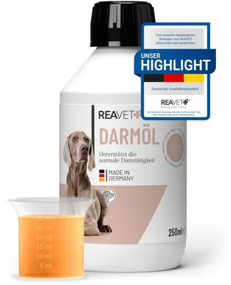 Darmöl für Hunde, 250 ml, Verdauungsunterstützung, bei Verstopfung