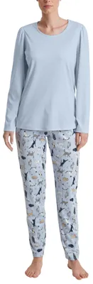 Productafbeelding van CALIDA Cat Dreams Pyjama, kleur Harmony Blue, maat 48-50