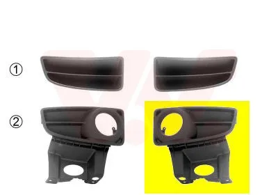 Produktbild von VAN WEZEL Lüftungsgitter Grill Stoßfänger für FIAT PANDA (169)
