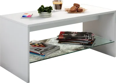 Immagine prodotto di Tavolino in legno | Sofatic con spazio di archiviazione sufficiente | Dimensioni ca. H. 40 x W. 90 x D. 40 cm | Tavolo da soggiorno – Wisal