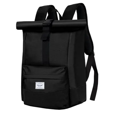 Produktbild von Cityrucksack Rolltop Rucksack Damen Herren Tagesrucksack mit Laptopfach, Modern Rolltop Rucksack Daypack, Wasserabweisend