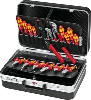 Obrázok produktu pre Knipex 2120, Čierna, Kovová, Červená, Žltá, 400 mm, 200 mm, 190 mm, 7,45 kg, 20 nástroje/nástrojov