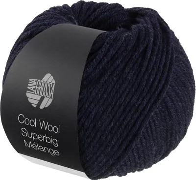 Produktbild von Lana Grossa - Cool Wool Superbig Melange 0209 nachtblau meliert