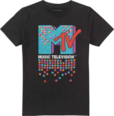 Produktbild von MTV - "Color Chips" T-Shirt für Herren/Damen Uni TV28406 (3XL) (Schwarz)